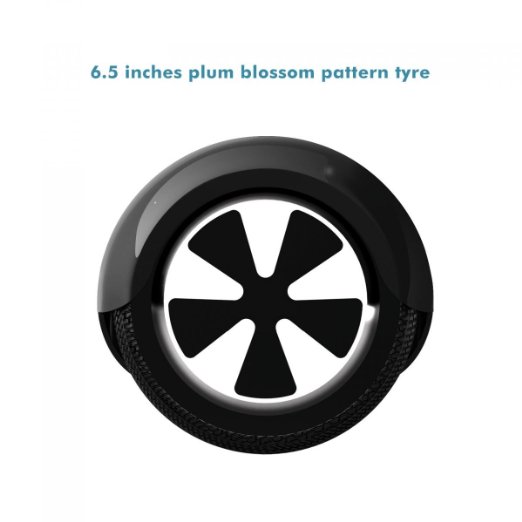 Black Electric Self Balancing Scooter 6.5 Inches 2 Wheel Motorized Scooter