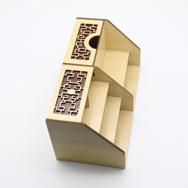Wholesale Wood Products - Exquisite Desktop Storage Box  Plywood Veneer, Plywood Wooden Box Antique Box