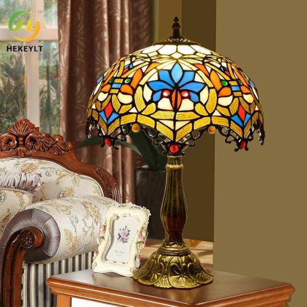 Cabeceira Art Lamp da decoração do hotel do quarto da sala de visitas da lâmpada do vitral de D30CM