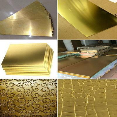 2 Copper Alloys 3600 405 411 425 450 462 ASTM OFHC C10100 Brass Sheet Plate Coil 0.3mm