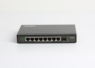 HiOSO 8K MAC learning Anti High Voltage 10 Port PoE Switch Black
