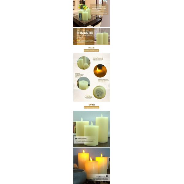 Home Decoration Battery LED Taper Candles Customized LED Candle With Remote Control