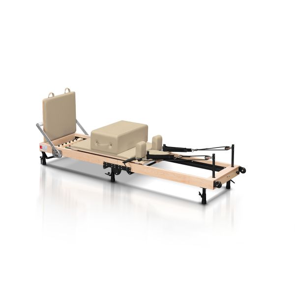 Portable Foldable Maple Pilates Reformer U+PL015C with Quick Setup Frame