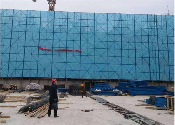 Galvanized Metal Plate Punched Perimeter Safety Screens For High Rise Building