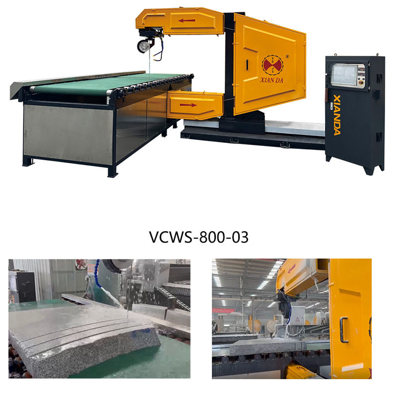 Vertical CNC Diamond Wire Saw Machine for 3D Stone Profiling & Block Cutting