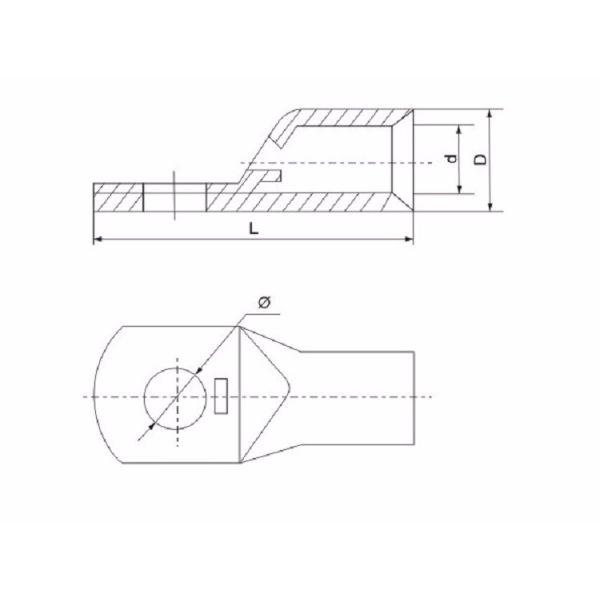 superior quality pure copper spy hole connecting terminal cable lug