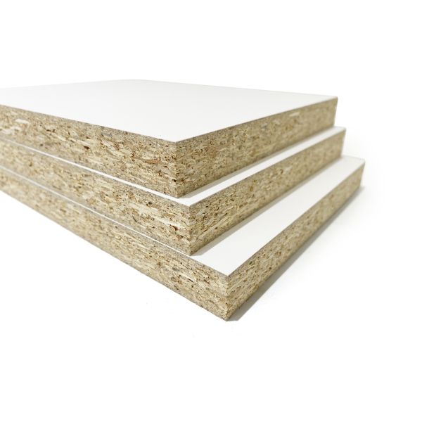 E0 Eco Friendly Melamine Particle Board Waterproof PET Particle Board Moisture Proof