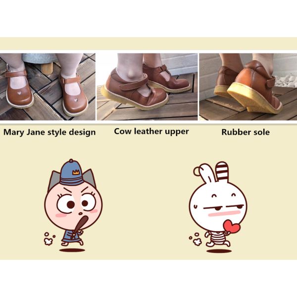Mary Jane Style Toddler Leather Ballet Flats
