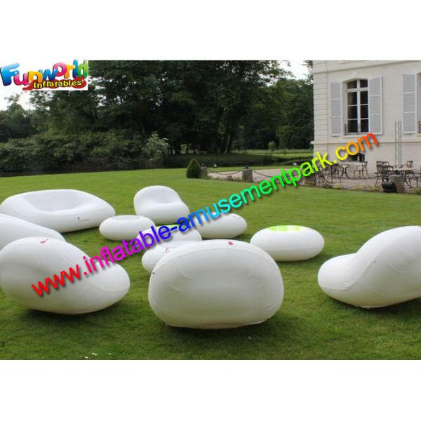 Стул софы свадьбы и события крупного плана, СИД освещая раздувную мебель, на открытом воздухе стул партии воздух загерметизированный