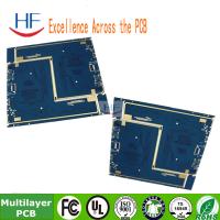 6 Layers FR4 Multilayer PCB Fabrication Design Blue Solder Mask 2.0mm