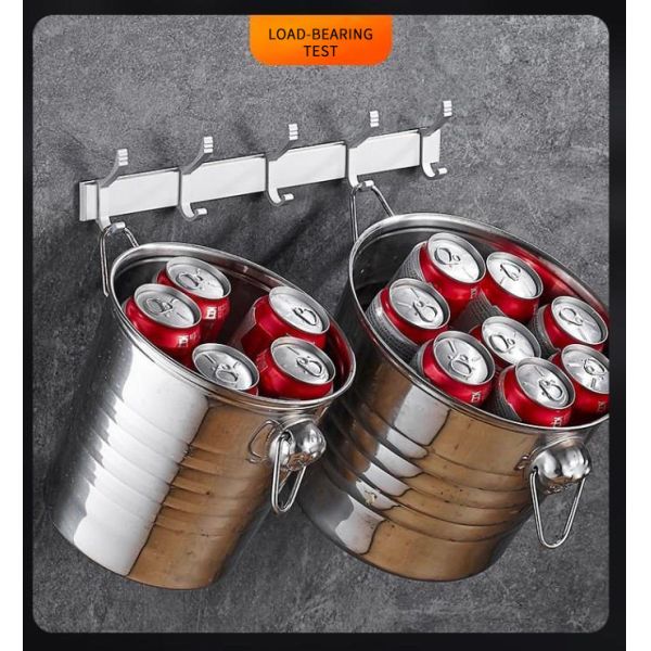 Heavy Duty Stainless Steel Bathroom Hooks , Wall Mounted Coat Hooks Multifunctional