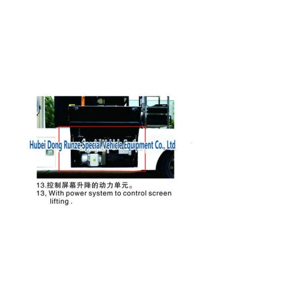 Moving LED Display Advertising Truck With Stage Lifting System For Outdoor Showing