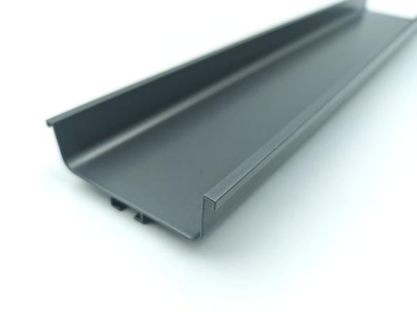 Modern Minimalist Aluminum Alloy Handle Kitchen Cabinet Door With Hidden Edge Drawers