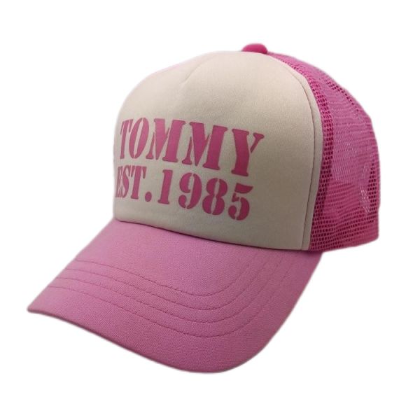 Five Panel Low Profile Female Trucker Hats , Summer Pink Trucker Cap OEM