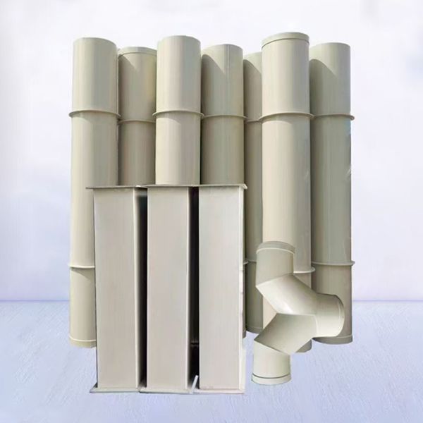 PP Polypropylene Plastic Ventilation Tube Chemical Acid And Alkali Resistant