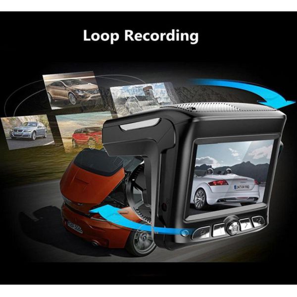 Dual Lens GPS 2.4inch 1080P Mini Dash Cam Front And Rear Night Vision