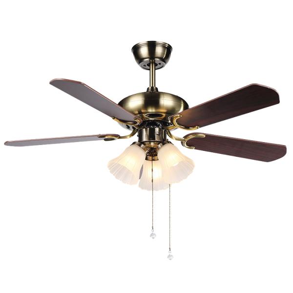 Contrôle de fermeture à glissière Luxe 110/220V Prix bon marché Économie d'énergie Décoratif Ac Dc Meilleur lustre Ventilateur de plafond en bois Avec lumière