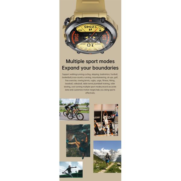 1.39inch Round Outdoor Smart Watch Bracelet Large Screen 4G Android ODM