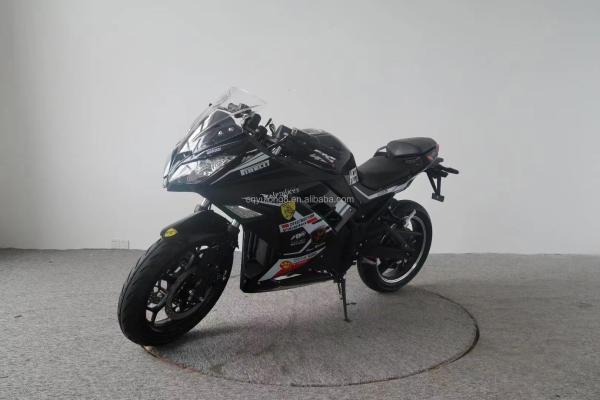 Pneus de 17 polegadas Alta velocidade 3kw 80km por hora Motocicleta a bateria