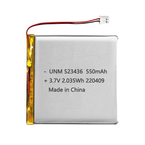 Lithium-ion Polymer Battery 3.7V 550mAh 523436 Rechargeable Li Polymer Battery for GPS Tracker
