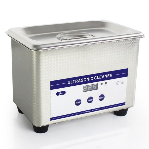Mini tanque ultra-sônico de aço inoxidável 42KHz 800ML do líquido de limpeza da jóia