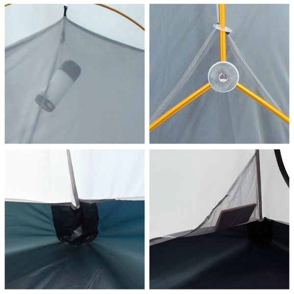 1 Person L205cm Ultralight 1.8kg Pop Up Camping Tent