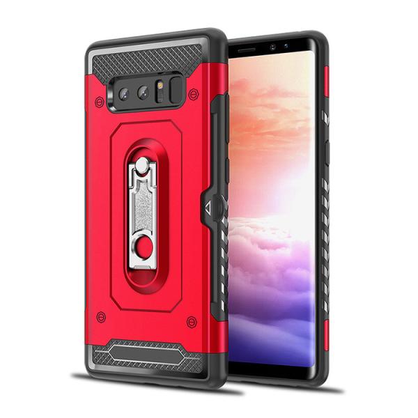 Luxury 2 In 1 Mobile Phone Cover Shell For Samsung Note 8 Case With Metal Kickstand Holder