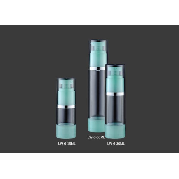 Cosmetic Packaging Airless Cosmetic Bottles 30ml - 150ml White Color