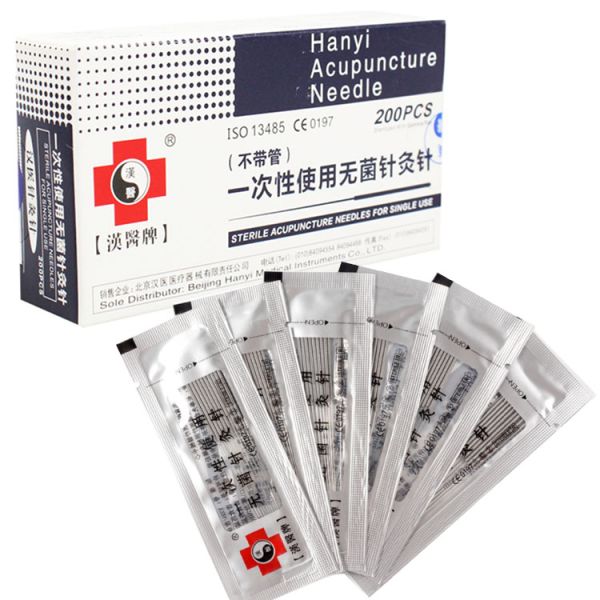 CE Certified 200PCS Stainless Steel Handle Hanyi Acupuncture Needle for Beauty Massage