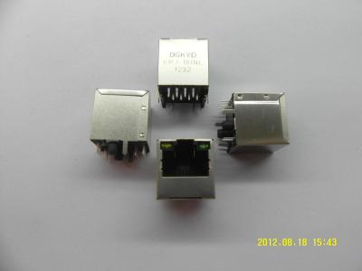 jaque fêmea do lan RJ45 da entrada superior BAIXA do perfil baixo 100 da altura 12mm com Magnetics