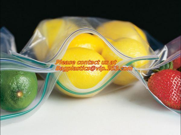 coin bags, bank, colored printed logo slider zip lock bag, large packing bags for packing, Plastic Containers Food stora