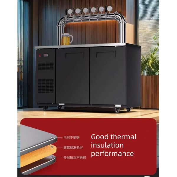 Stainless Kegerator Commercial Draft Beer Cooler Draft Beer Refrigerator