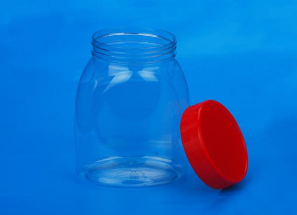 Clear Food Grade Plastic Storage Containers PET Material 40℃ Resistance