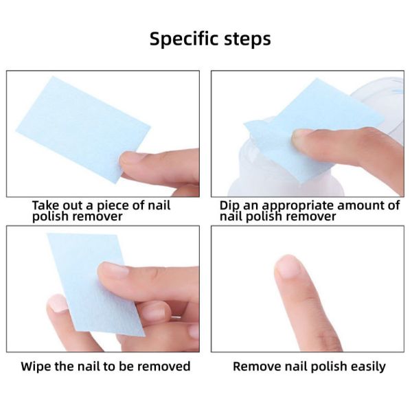 650 Pcs Lint Free Nail Wipes Gel Polish Remover Pads Absorbent Cotton Pads Nail Beauty Products for Manicure Prep and Care Routine Home Salon