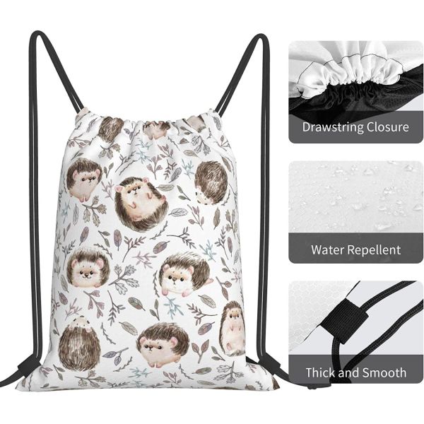 Recyclable And Durable Backpack Bag Sport Gym Sack Drawstring Bag String Bag Yoga Bag