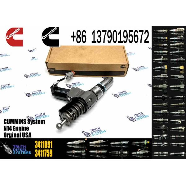 OEM N14 Engine Parts Common Rail Diesel Fuel Injector 3411760 3411691 3411765 3411766 For Cummins Engine Bulk Sale of Injectors