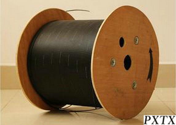 Mini Self-Supporting FTTH Fiber Optic Cable Bow Type , LSZH Fire-Retardant Jacket
