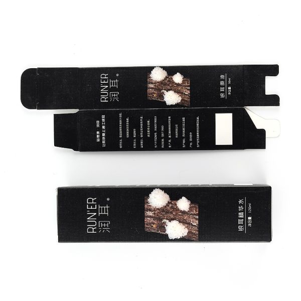 Рельефные личные этикетки складной пустой бумаги Makeup Foundation жидкая упаковочная коробка