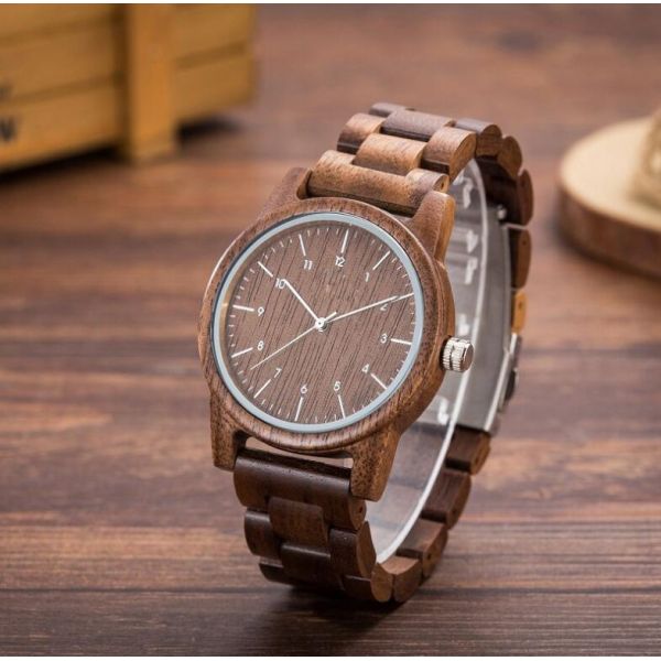 Форма случая водоустойчивого деревянного логотипа ОЭМ дозора кварца Хандмаде круглая