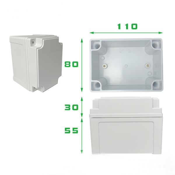 TY-8013085 Ip66 Boîte de raccordement électrique étanche ABS boîte de commutation en plastique