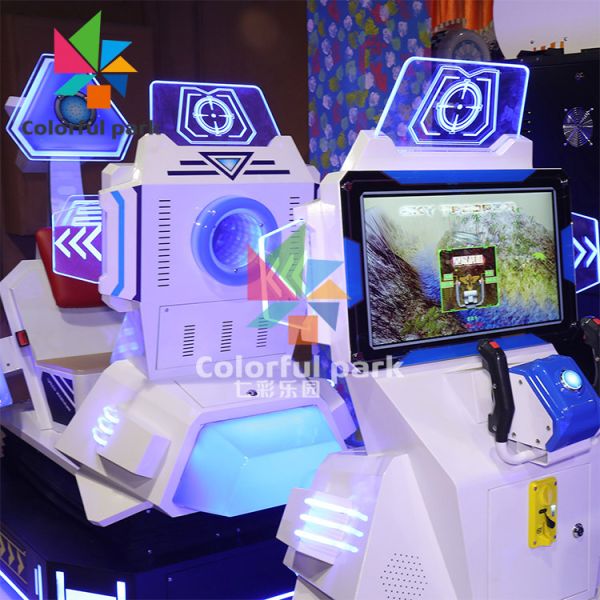 аркада 380W управляя машиной, ездой Kiddie самолета с рулем