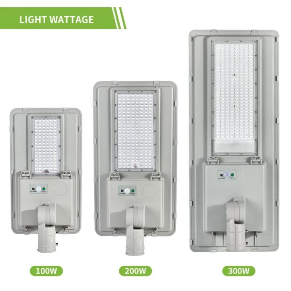 70Ra All In One Luz solar de calle 160lm/W Luz solar LED exterior 6V