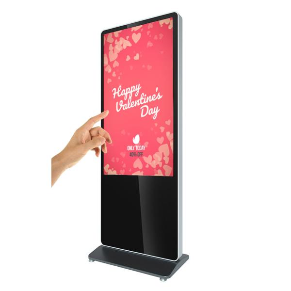 43' stand alone lcd digital building signage infrared touch screen player all in one pc display HD 1080p