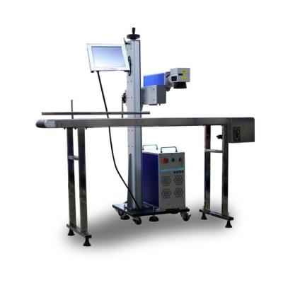 Máquina de marcação a laser de aço titânio cobre velocidade rápida voando 20w