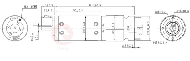 дом Applicance мотора JQM-28RP385 DC планетарной шестерни вращающего момента 12V 28mm высокий, контроль состояния безопасности