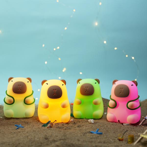 Super Soft Night Light USB Rechargeable Dimmable Silicone Sleep Trainer Para Bebê