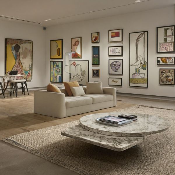 Modern Rectangle Shape Sectional Sofa Set Modern Minimalist White Modular Sectional Sofa Set for Hotel Villa Living Room