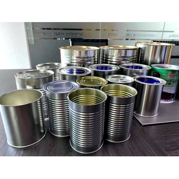 Food Safety 900 Gram Milk Powder Tinplate Storage Can , Round Metal Tin Can With Aluminum Foil For Milk Powder