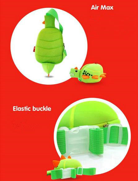 Dinosaur Shaped Kids Sling Bag / Baby Travel Bag With Spiked NHX003