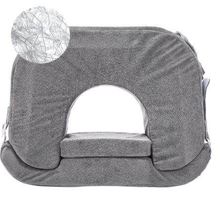 Adjustable U Shaped White Breastfeeding Pillow with Anti Bacterial Polyester Filling